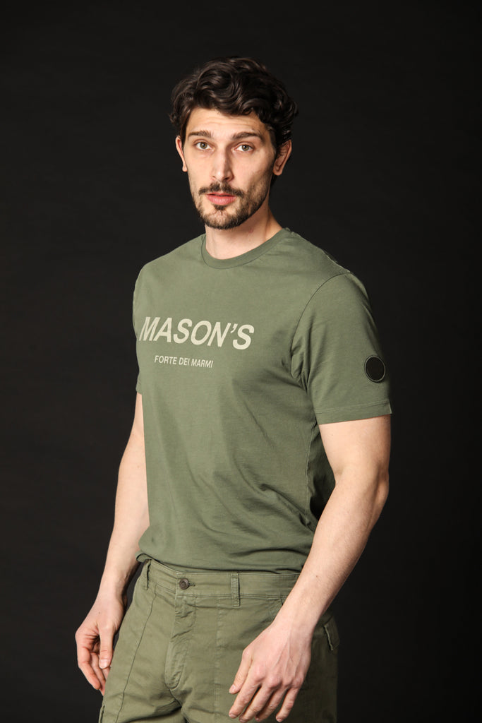 Image 1 de T-shirt homme modèle Tom MM en vert, coupe régulière de Mason's