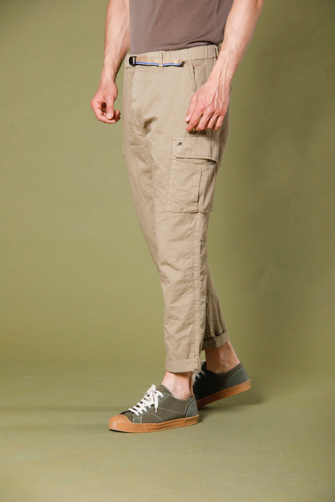 image 1 de pantalon cargo en chanvre pour homme modèle chile buckle khaki regular fit de mason's 