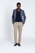 Milano men's chino pants in stretch gabardine extra slim fit ①