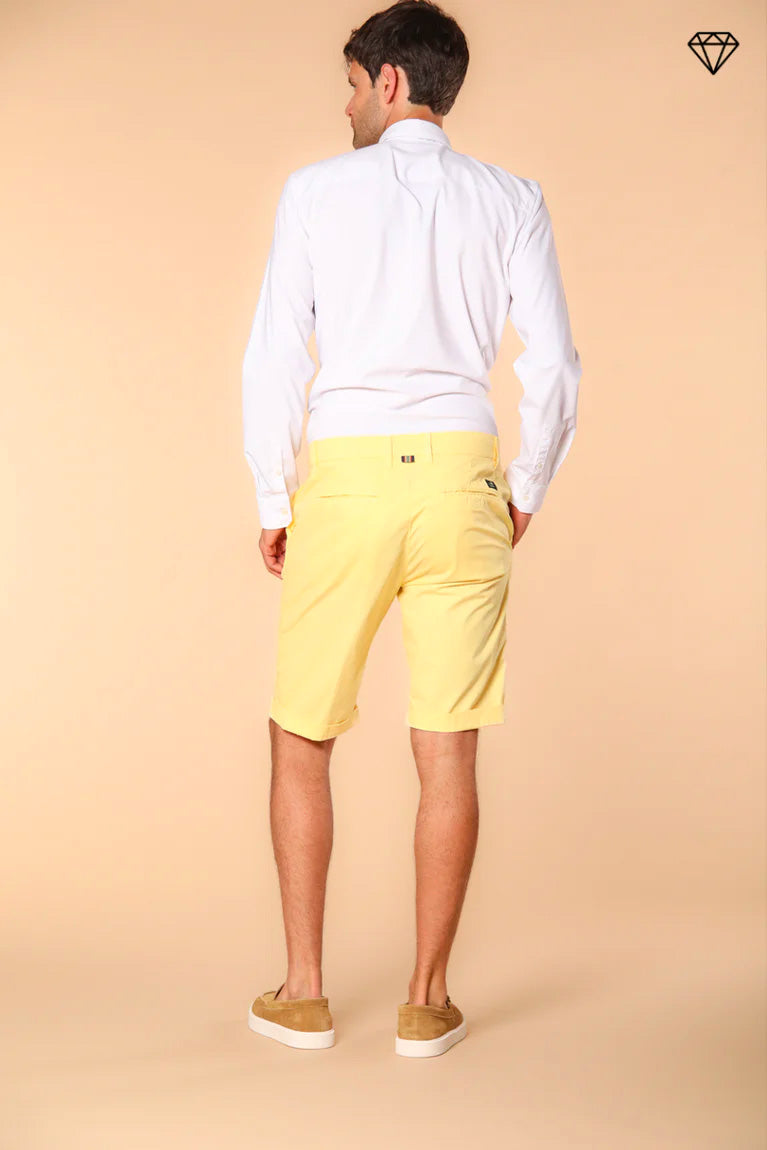 London men's chino bermuda shorts in Pima Cotton Regular fit  ①