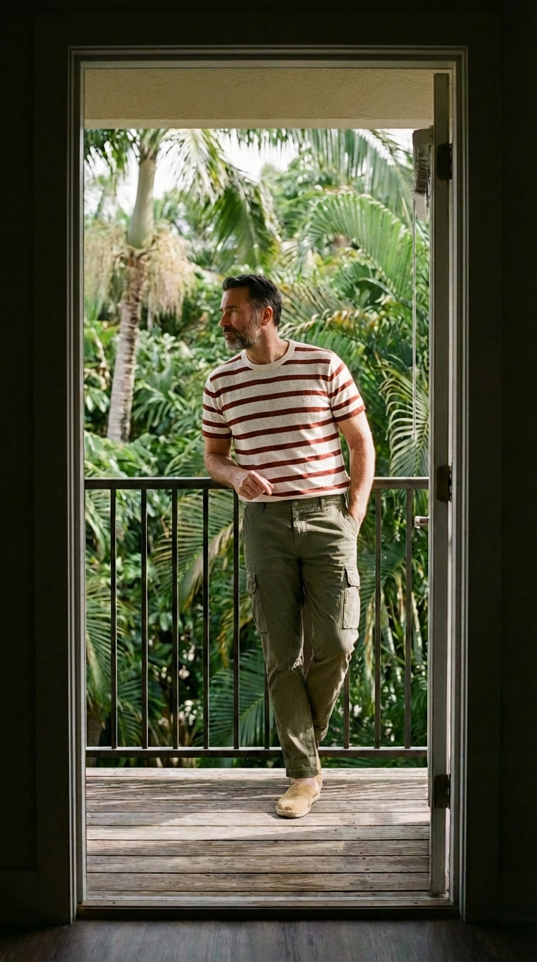 Chile men's cargo pants in stretch satin extra slim fit ①