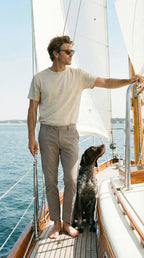 New York pantalon chino homme en gabardine stretch regular fit ①