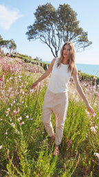 Malibu Jogger pantalone chino donna in gabardina carrot fit