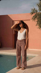 Valerie pantalon denim femme balloon fit