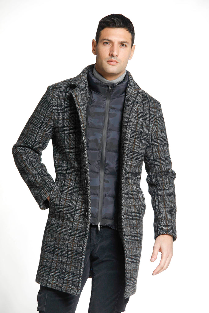 Los Angeles Manteau homme en laine avec motif galles