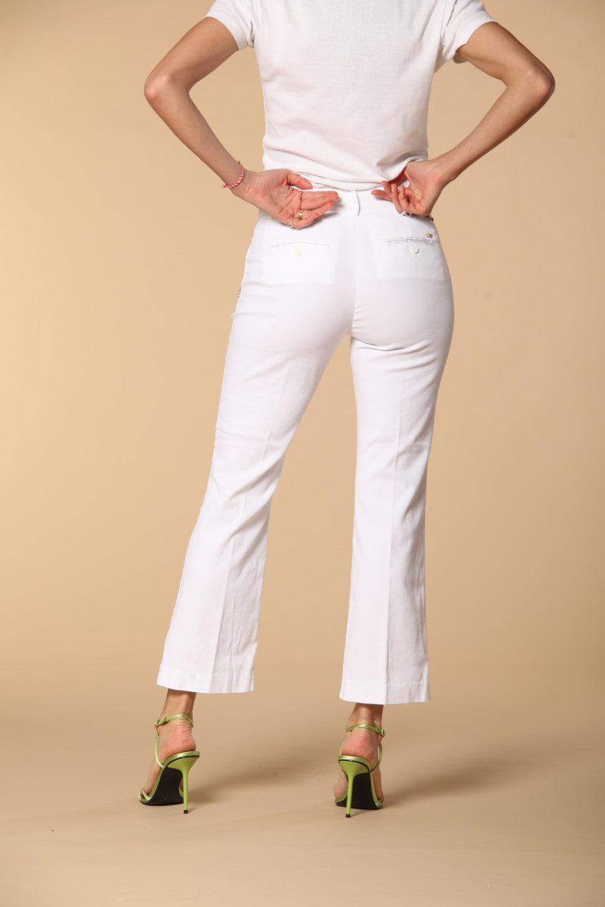 New York Trumpet women's chino pants in cotton and tencel piquet slim