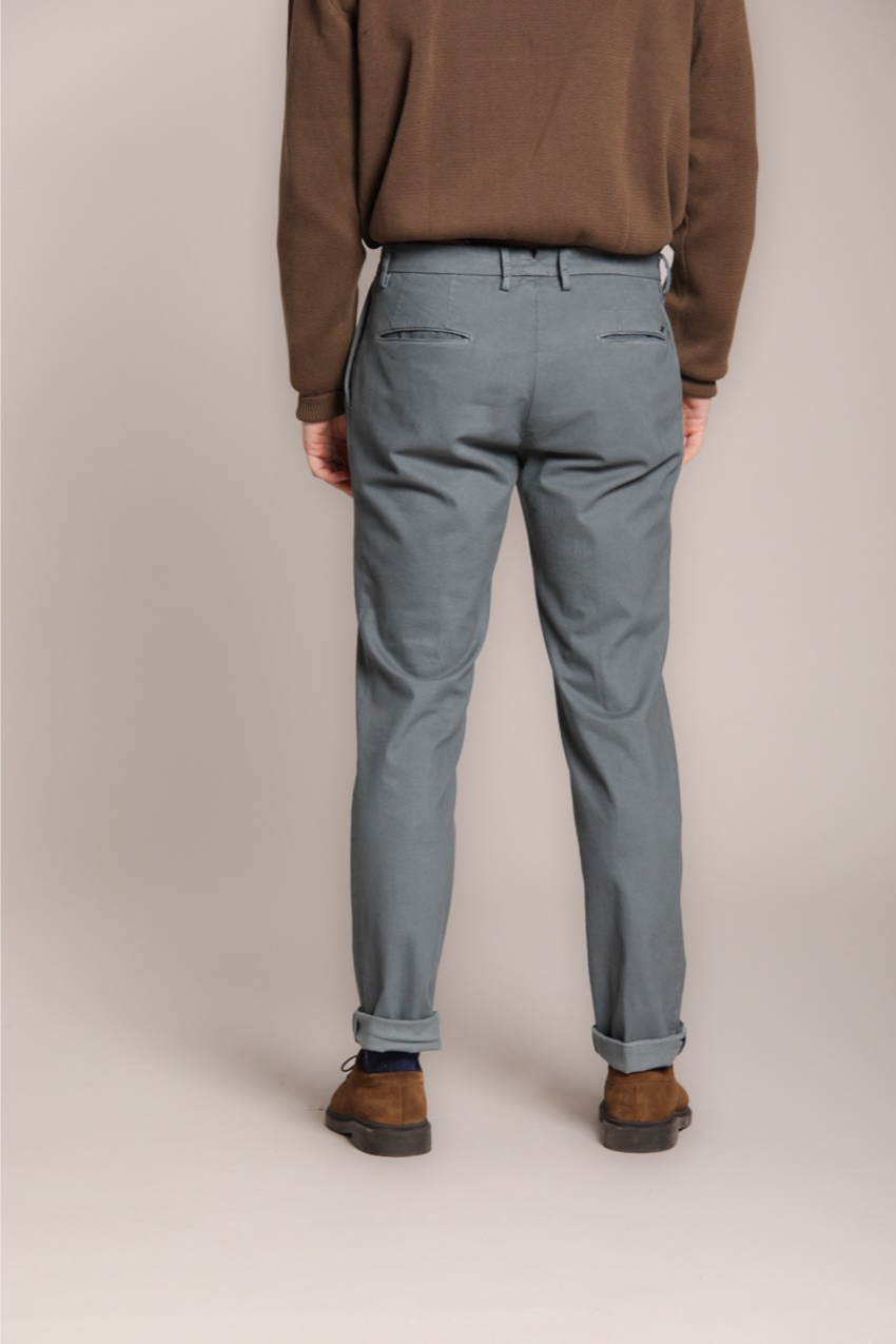 New York Time 2 Pinces pantalon chino homme en coton et laine regular fit
