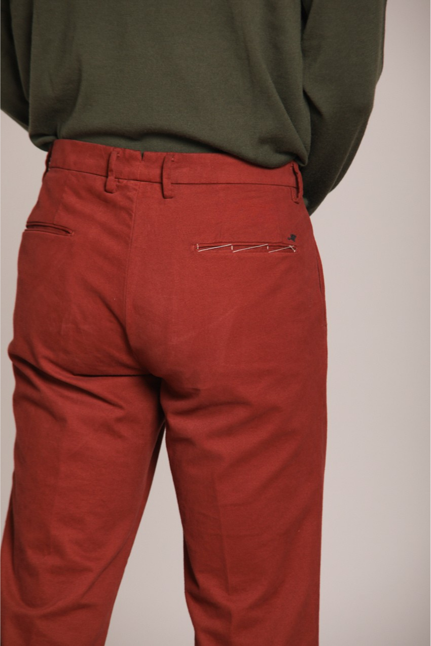 New York Time 2 Pinces pantalon chino homme en coton et laine regular fit