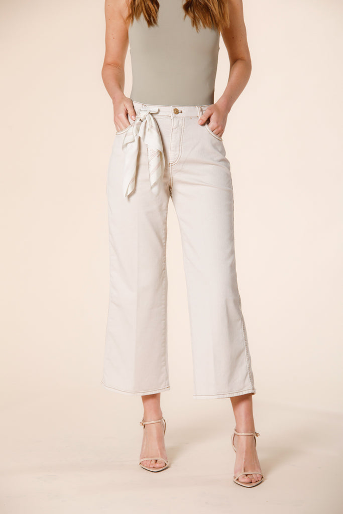 image 1 de pantalon femme 5 poches en denim modèle samantha en stuc de mason's 