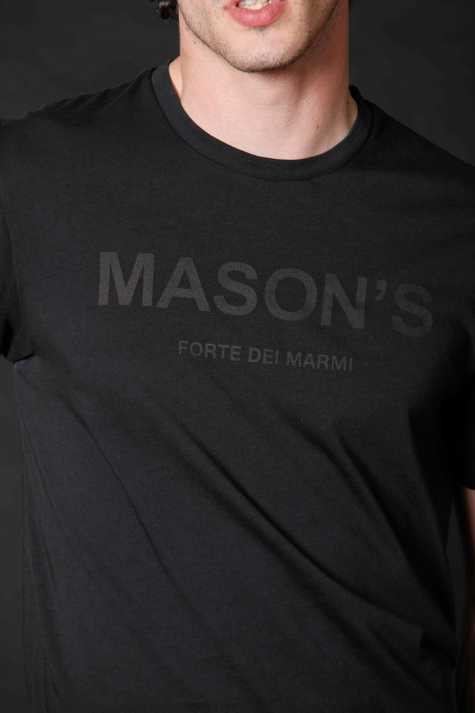 image 1 de t-shirt homme en coton avec logo édition limitée modèle tom mm en noir régulier de mason's