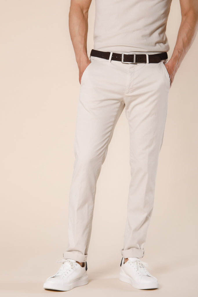 Image 1 de pantalon chino en twill de coton et tencel pour homme Torino Summer Colour de Mason's