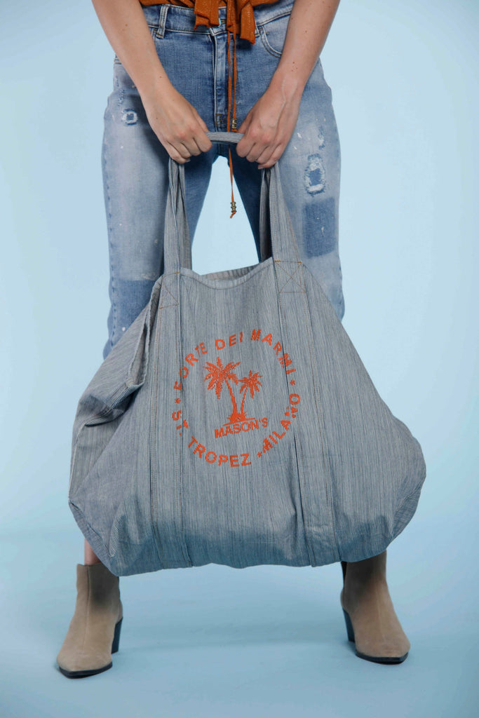 Mason’s Bag, sac unisexe en coton avec écriture ①