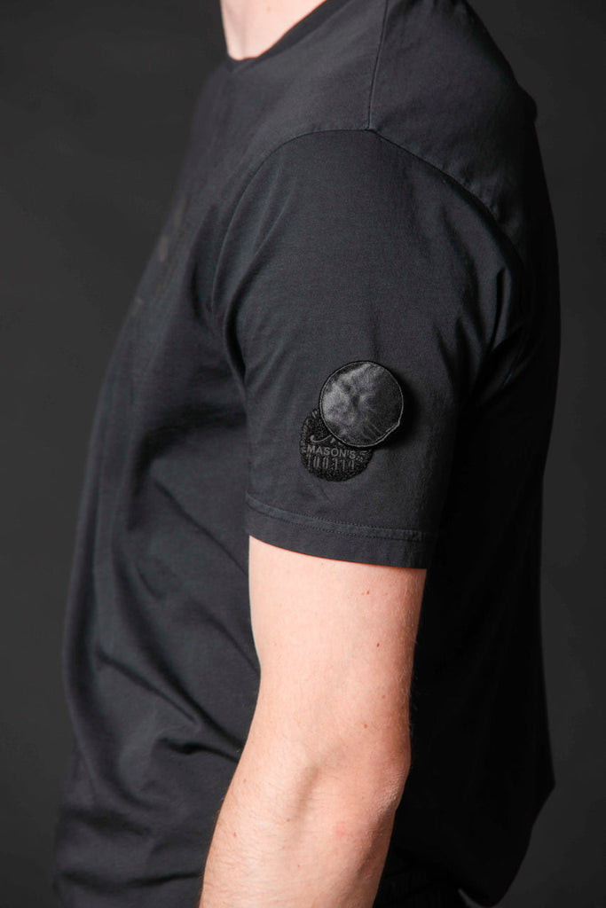 image 2 de t-shirt homme en coton avec logo édition limitée modèle tom mm en noir régulier de mason's