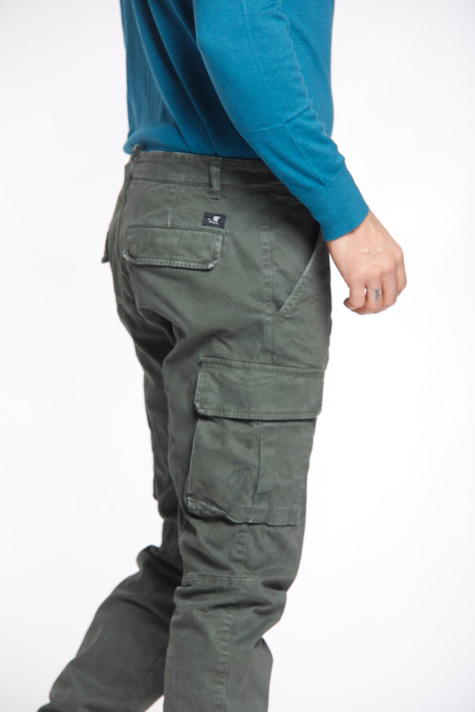 Chile Pantalon cargo pour homme en gabardine coupe extra slim ①