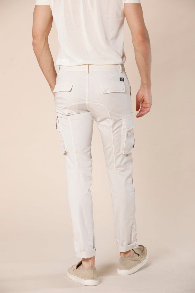 immagine 4 di pantalone cargo uomo in cotone modello Chile colore stucco extra slim di Mason's