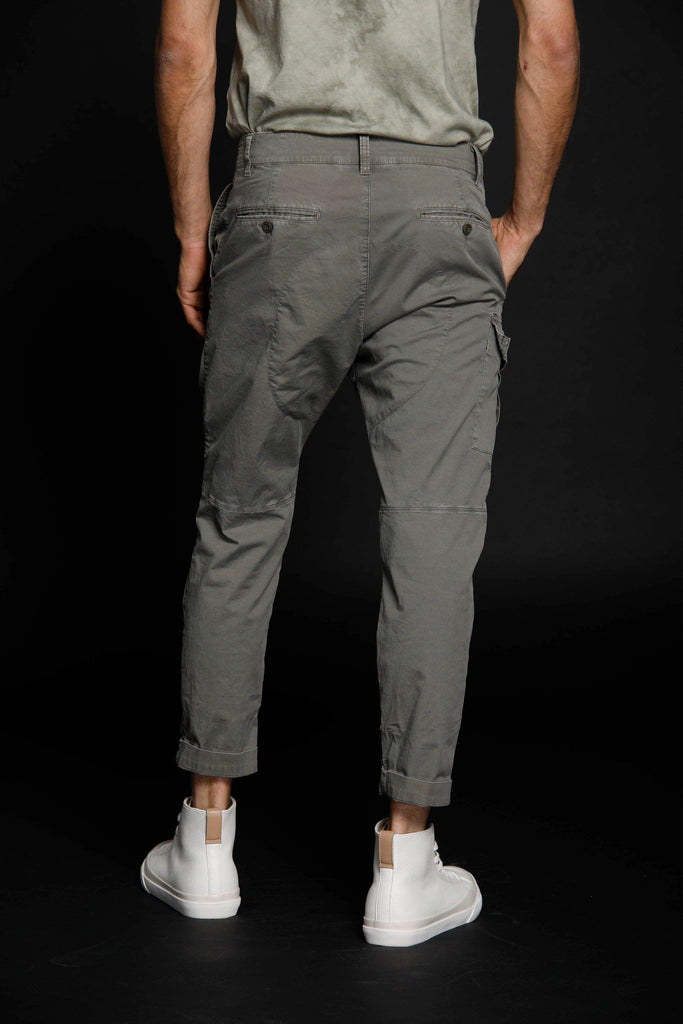 George pantalone cargo uomo in twill cotone stretch Logo edition carrot fit ① - Mason's 