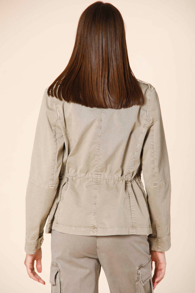 immagine 5 di field jacket donna in cotone con patch modello eva colore corda di Mason's 