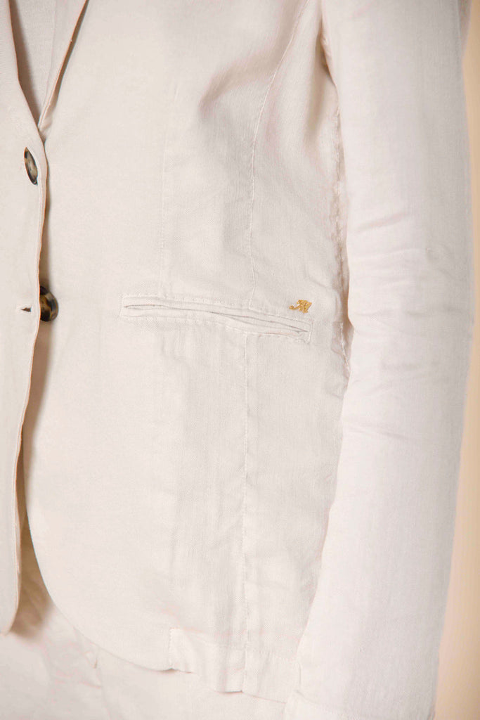 image 2 du blazer Helena en lin et viscose pour femmes, couleur stuc de Mason's 
