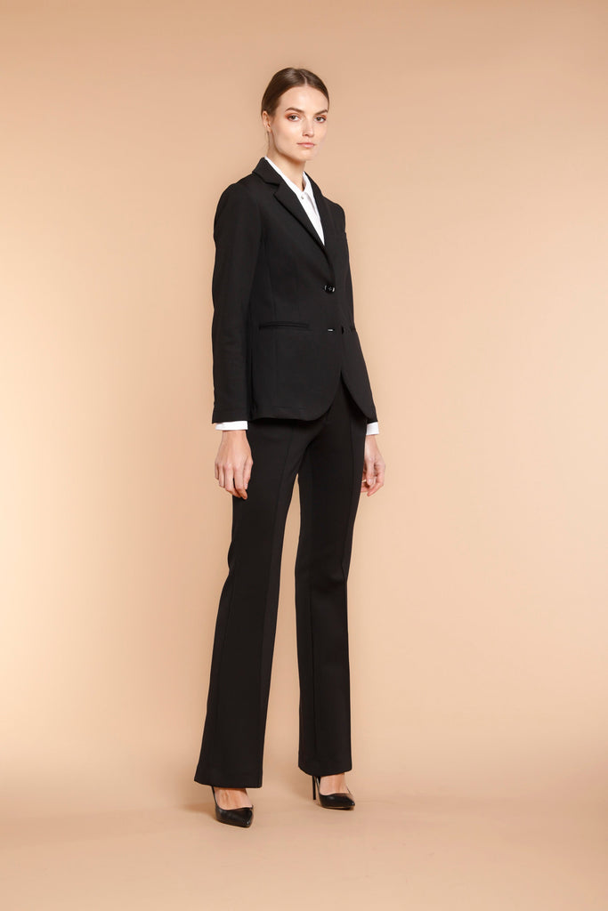 Image 3 de veste femme en jersey noir  modèle Helena de Mason's 