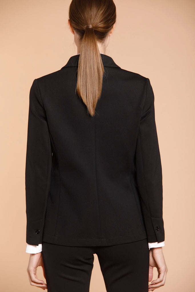 Image 7 de veste femme en jersey noir  modèle Helena de Mason's 