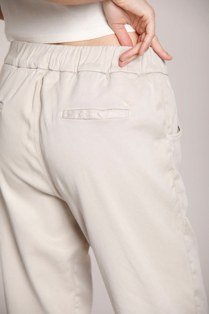 Immagine 5 di pantalone chino donna in felpa colore ghiaccio modello Easy jogger di Mason's