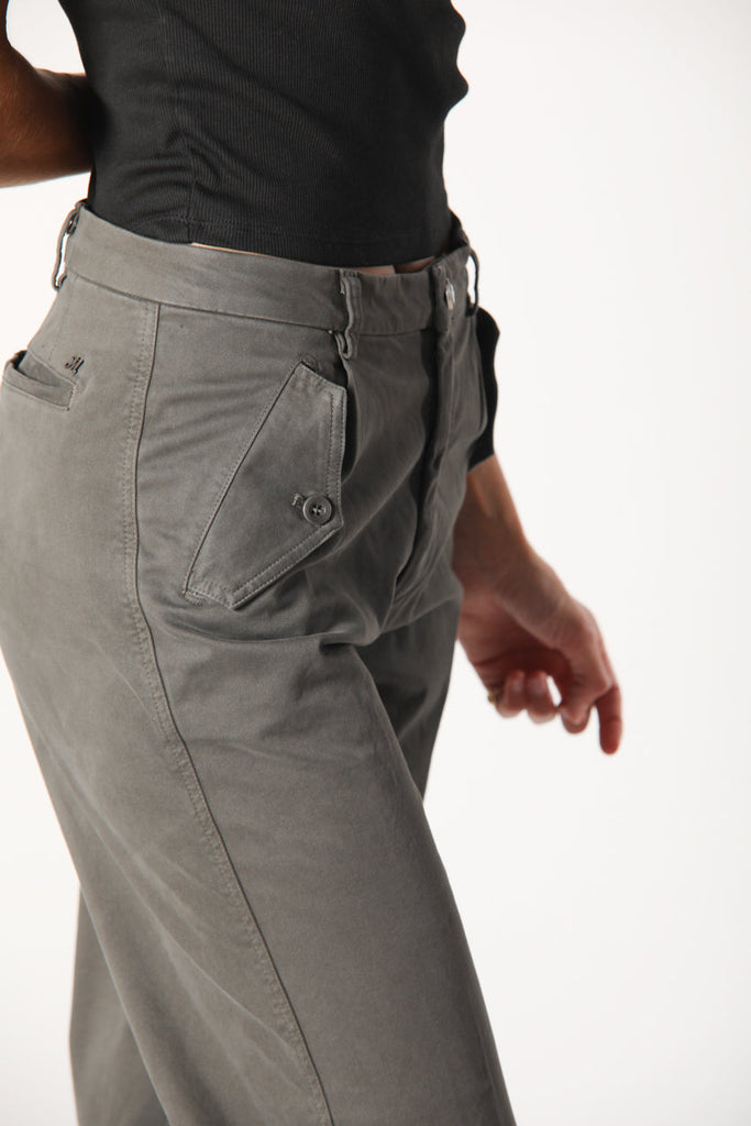 Immagine 2 di pantalone cargo da donna in raso modello Evita di Mason's 
