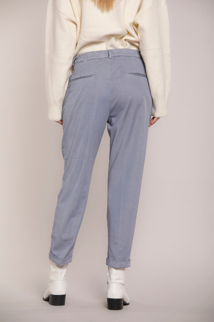 Immagine 5 di pantalone chino donna in twill colore grigio modello New York Cozy di Mason's