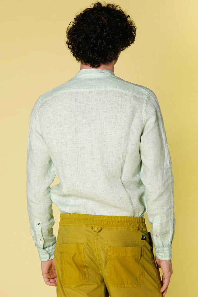 Image 3 de chesmise veste a mache longue en lin couleur antiqua modéle Porto par Mason's
