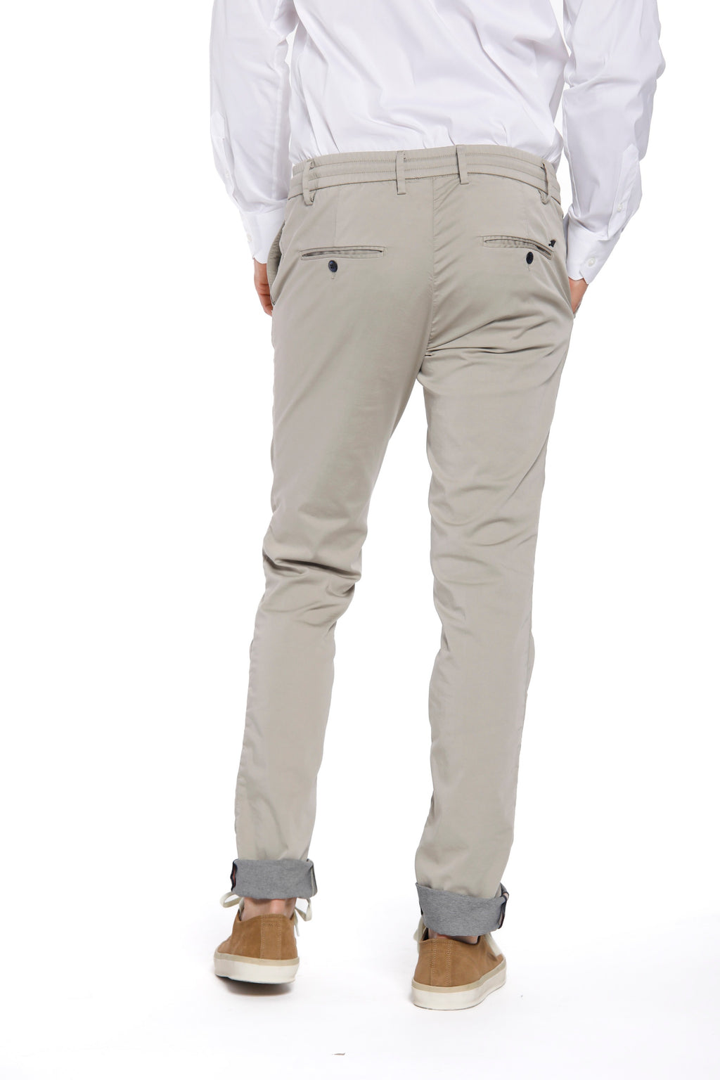 Milano Jogger Travel pantalone jogger uomo in raso tecnico stretch extra slim fit