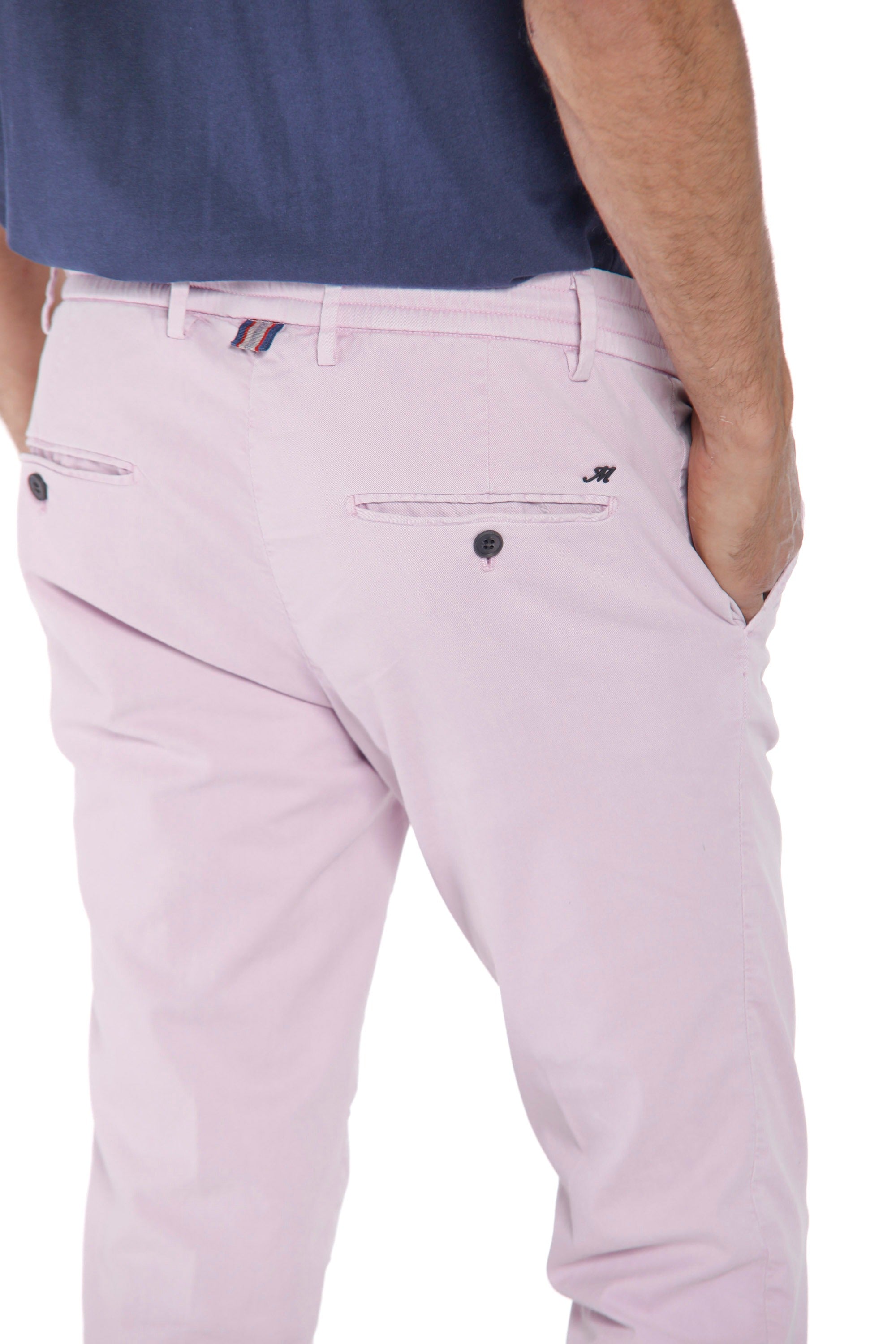 Milano Jogger pantalone chino jogger uomo in cotone e tencel extra slim fit