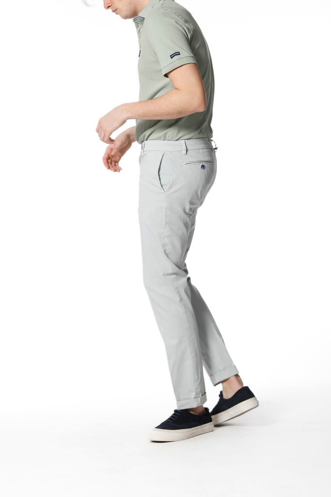 New York Pantalon chino homme en satin stretch regular fit ①