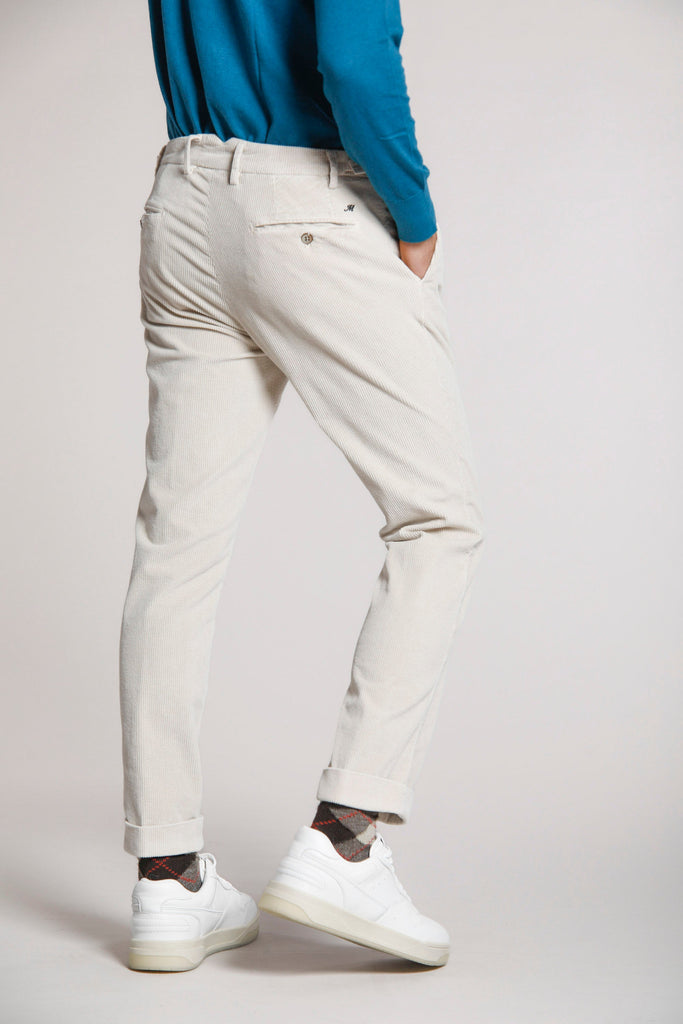 Genova Style pantalon chino homme en velours à 500 rayures coupe regular