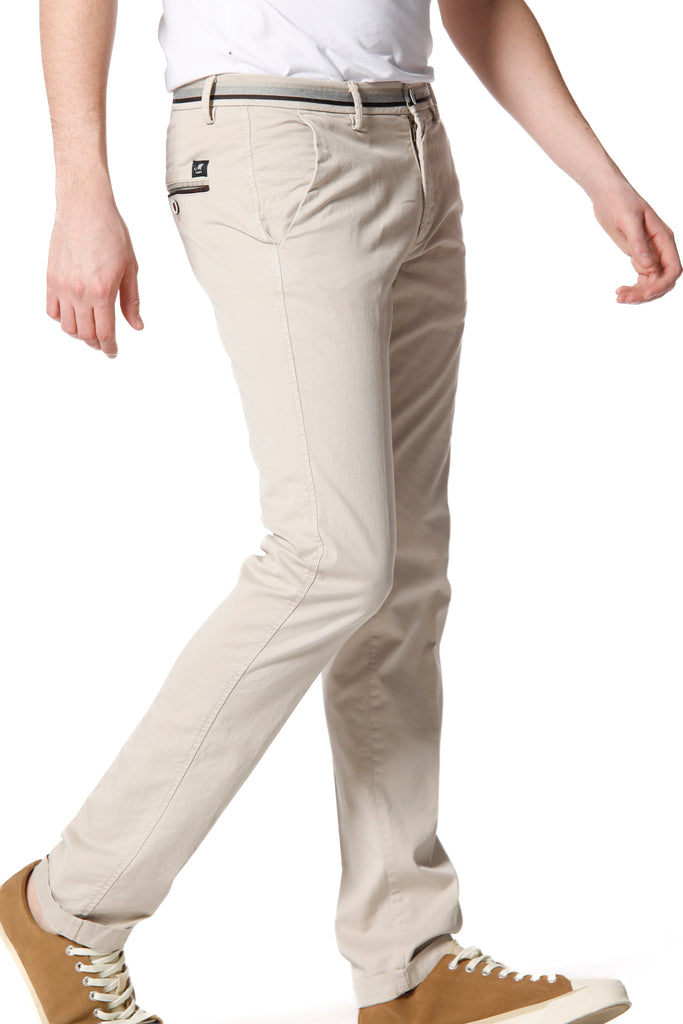 Torino Summer Pantalon chino homme en coton avec ruban slim fit
