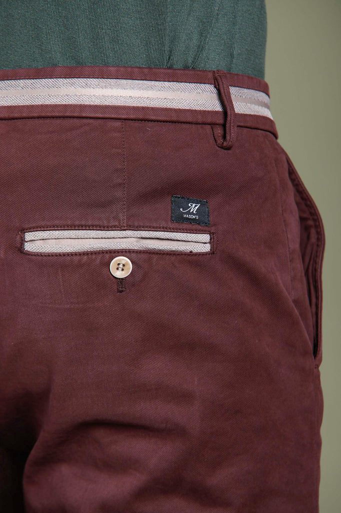 Torino Elegance pantalon chino homme avec ruban  en coton modal slim fit