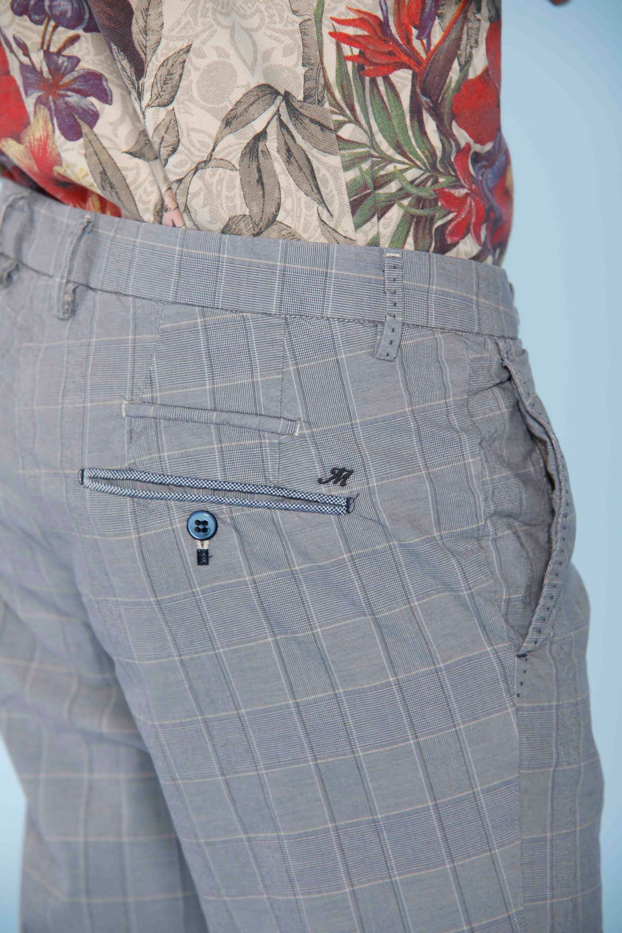 Torino Ocean - Slim Fit Herren-Chinohose aus abgetönter gelben Wales-Baumwolle