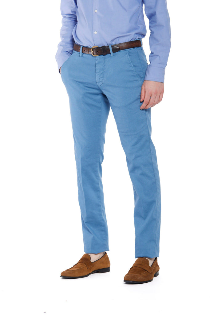 Torino Style Pantalon chino homme en piquét  texturé slim fit