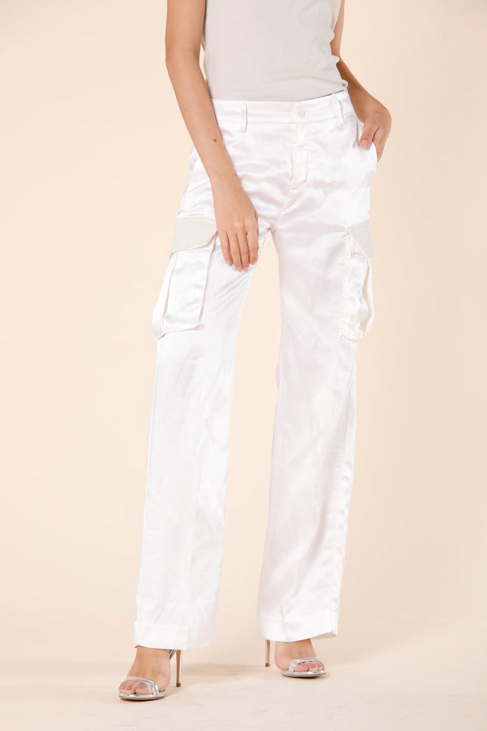Immagine 1 di pantalone cargo donna in satin color pana modello Victoria di Mason's